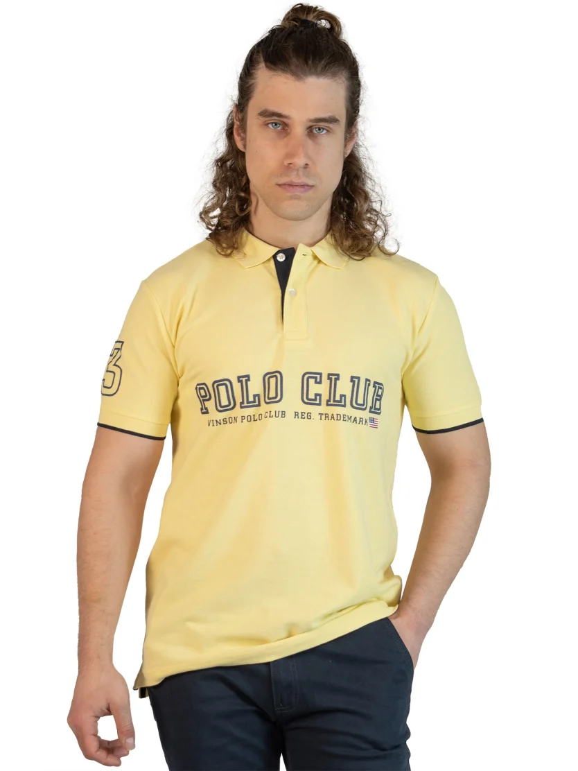 Μπλούζα πόλο πικέ κοντομάνικη POLO CLUB