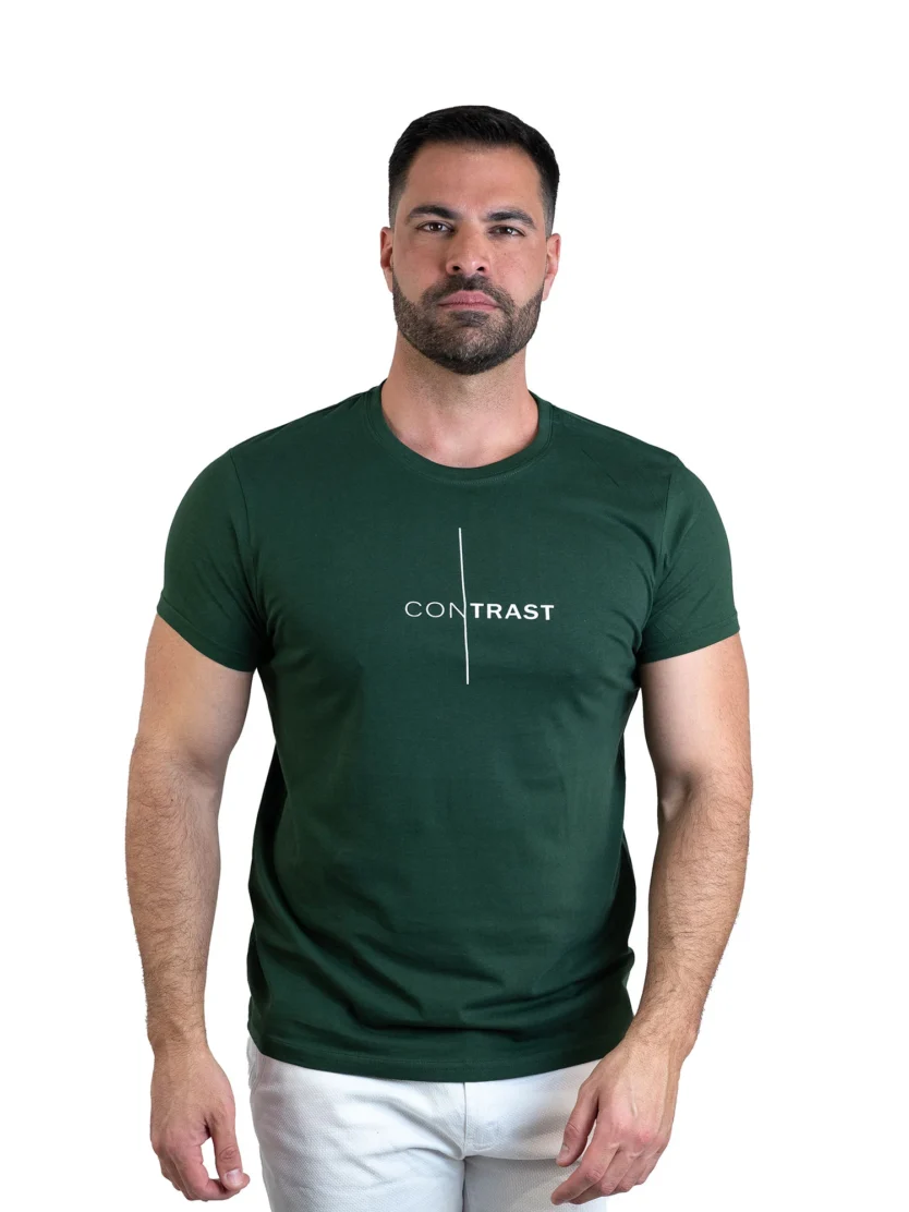 T-shirt με λογότυπο CONTRAST