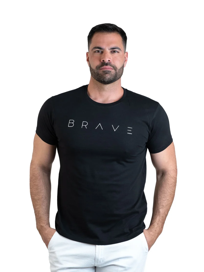 T-shirt με λογότυπο BRAVE