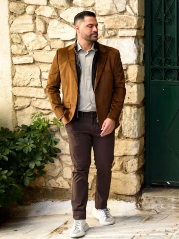 Σακάκι βελούδο σε regular γραμμή