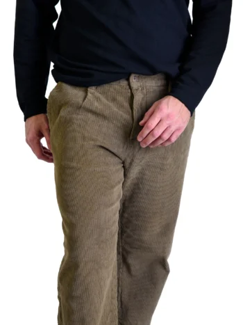 Παντελόνι κοτλέ με πιέτα